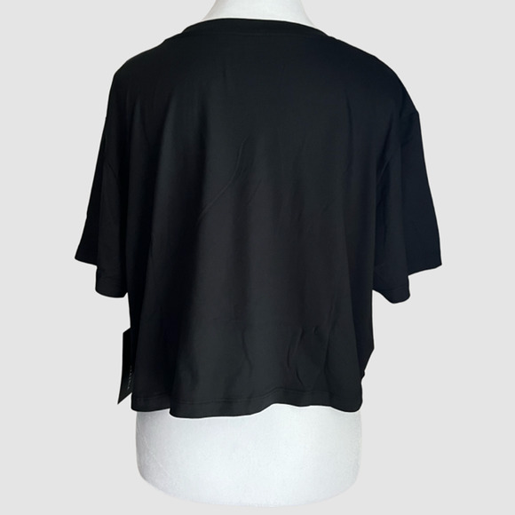 BCBGMaxAzria Kylie Crop Tee Black, NWT- Size XL - Picture 5 of 9